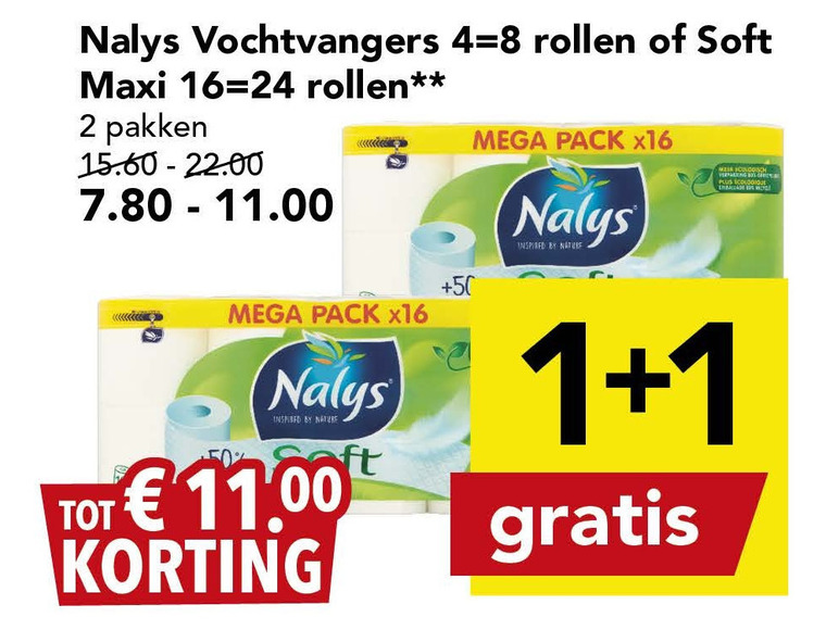 Nalys   keukenpapier folder aanbieding bij  Deen - details