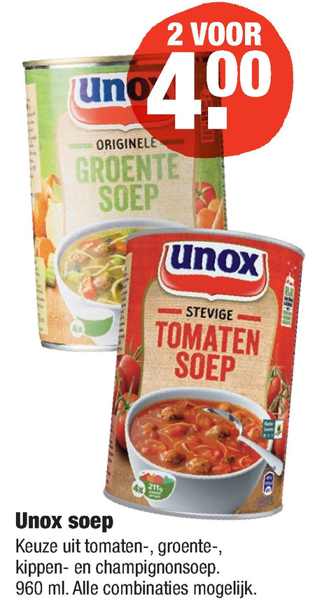 Unox   soep folder aanbieding bij  Aldi - details