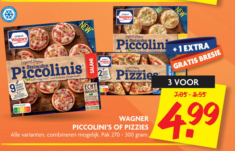 Wagner   diepvriespizza folder aanbieding bij  Dekamarkt - details