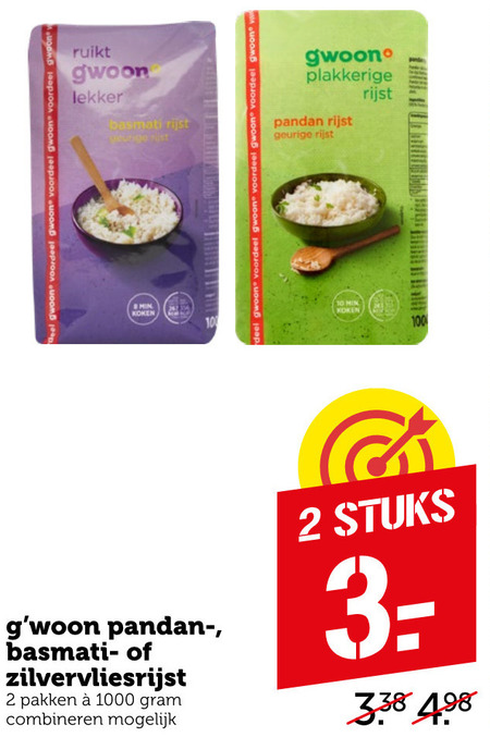 Gwoon   rijst folder aanbieding bij  Coop - details