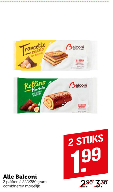 Balconi   koek folder aanbieding bij  Coop - details