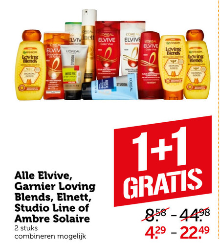 Garnier Loving Blends   conditioner, shampoo folder aanbieding bij  Coop - details