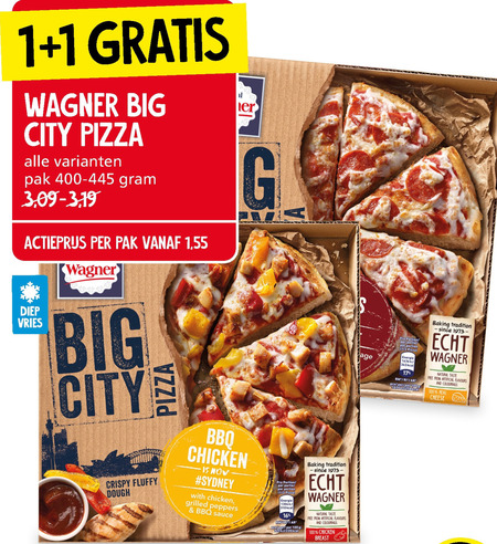 Wagner   diepvriespizza folder aanbieding bij  Jan Linders - details