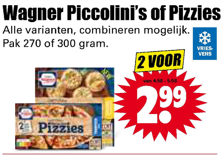 Wagner   diepvriespizza folder aanbieding bij  Dirk - details