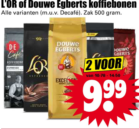 Douwe Egberts L Or   koffiebonen folder aanbieding bij  Dirk - details