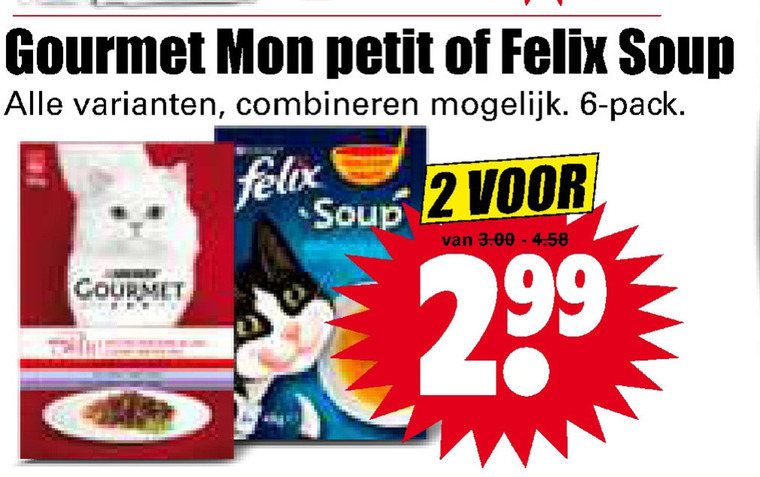 Felix   kattenvoer folder aanbieding bij  Dirk - details