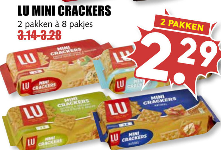 Lu   crackers folder aanbieding bij  MCD Supermarkt Basis - details