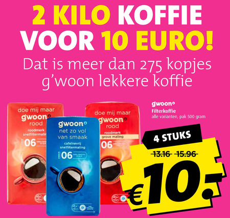 Gwoon   koffie folder aanbieding bij  Boni - details