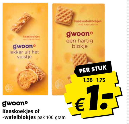 Gwoon   kaaszoutjes folder aanbieding bij  Boni - details