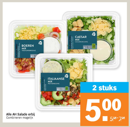 Albert Heijn Huismerk   salade folder aanbieding bij  Albert Heijn - details