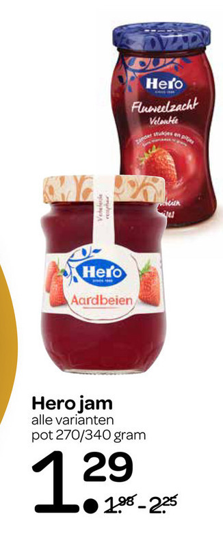 Hero   jam folder aanbieding bij  Spar - details