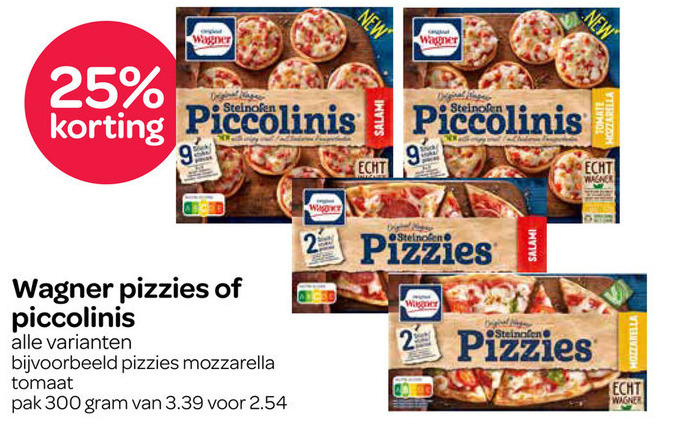 Wagner   diepvriespizza folder aanbieding bij  Spar - details