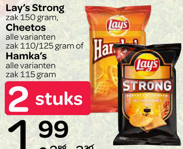 Cheetos   chips, zoutje folder aanbieding bij  Spar - details