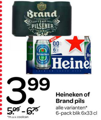 Heineken   blikje bier folder aanbieding bij  Spar - details