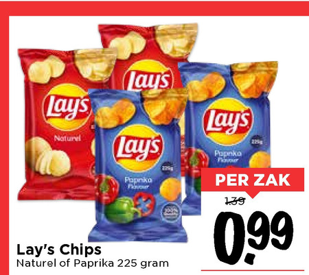 Lays   chips folder aanbieding bij  Vomar - details