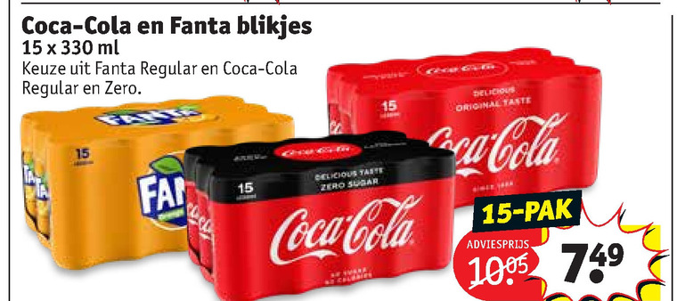 Coca-Cola   cola, frisdrank folder aanbieding bij  Kruidvat - details