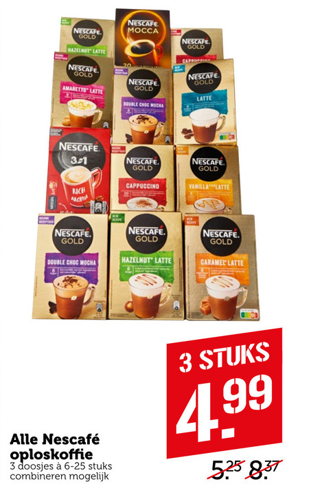 Nescafe   oploskoffie folder aanbieding bij  Coop - details