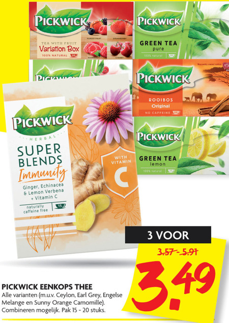 Pickwick   thee folder aanbieding bij  Dekamarkt - details