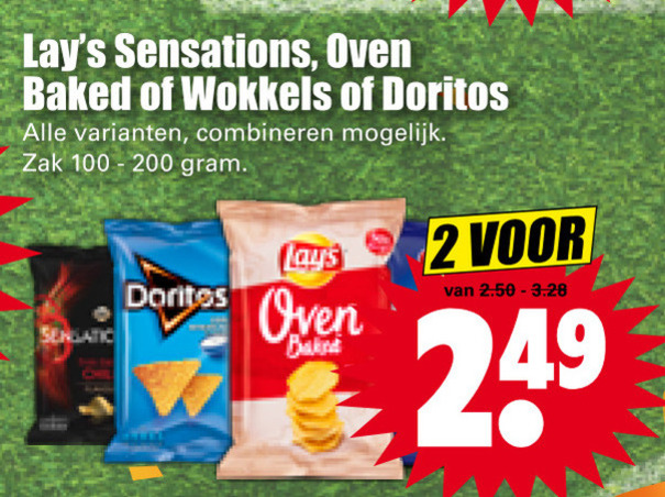 Doritos   chips, zoutje folder aanbieding bij  Dirk - details