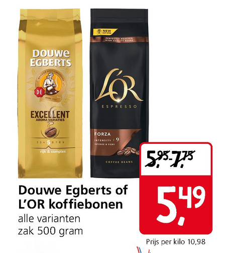 Douwe Egberts L Or   koffiebonen folder aanbieding bij  Jan Linders - details