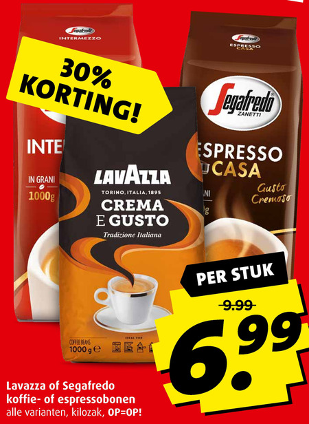 Lavazza   koffiebonen folder aanbieding bij  Boni - details