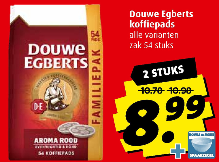 Douwe Egberts   koffiepad folder aanbieding bij  Boni - details