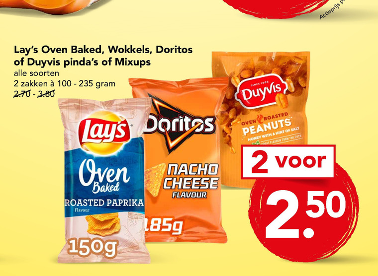 Doritos   chips, zoutje folder aanbieding bij  Deen - details