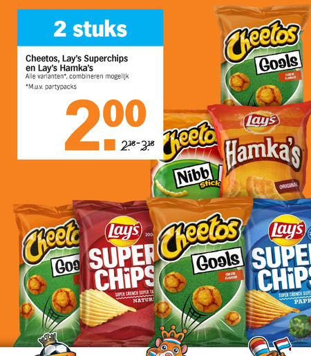 Lays   zoutje, chips folder aanbieding bij  Albert Heijn - details