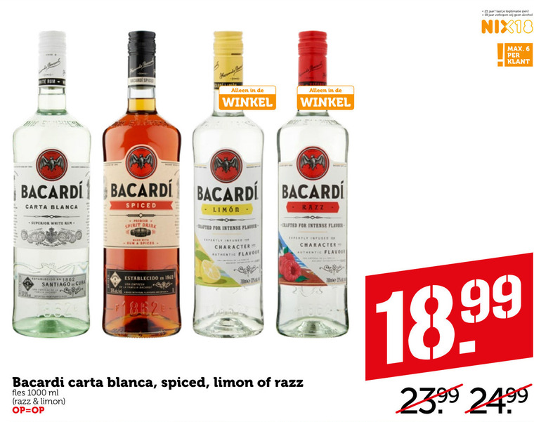 Bacardi   rum folder aanbieding bij  Coop - details