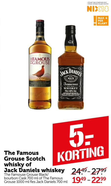 Jack Daniels   whisky folder aanbieding bij  Coop - details