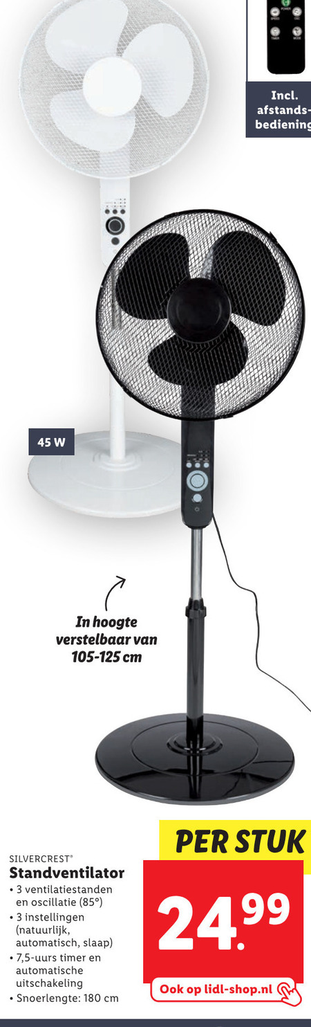 SilverCrest   ventilator folder aanbieding bij  Lidl - details