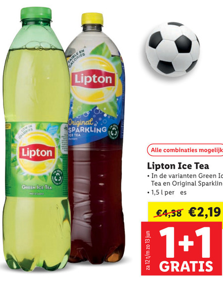 Lipton   ice tea folder aanbieding bij  Lidl - details