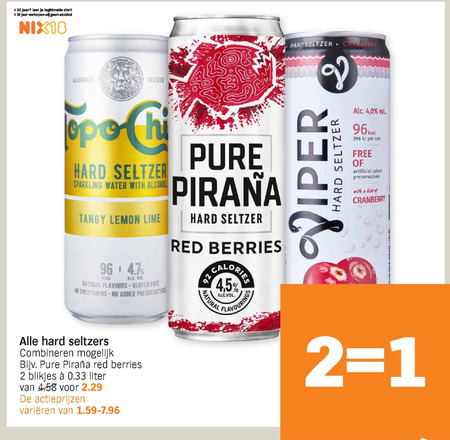 Topo Chico   hard seltzer folder aanbieding bij  Albert Heijn - details