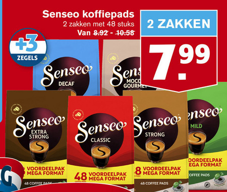 Douwe Egberts Senseo   koffiepad folder aanbieding bij  Hoogvliet - details