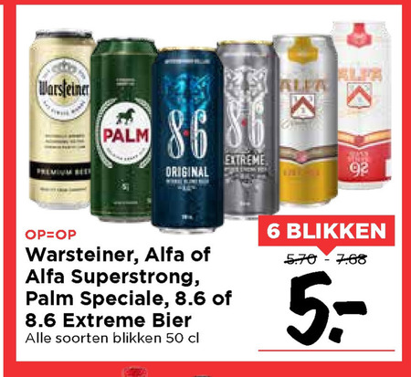 Warsteiner   blikje bier folder aanbieding bij  Vomar - details