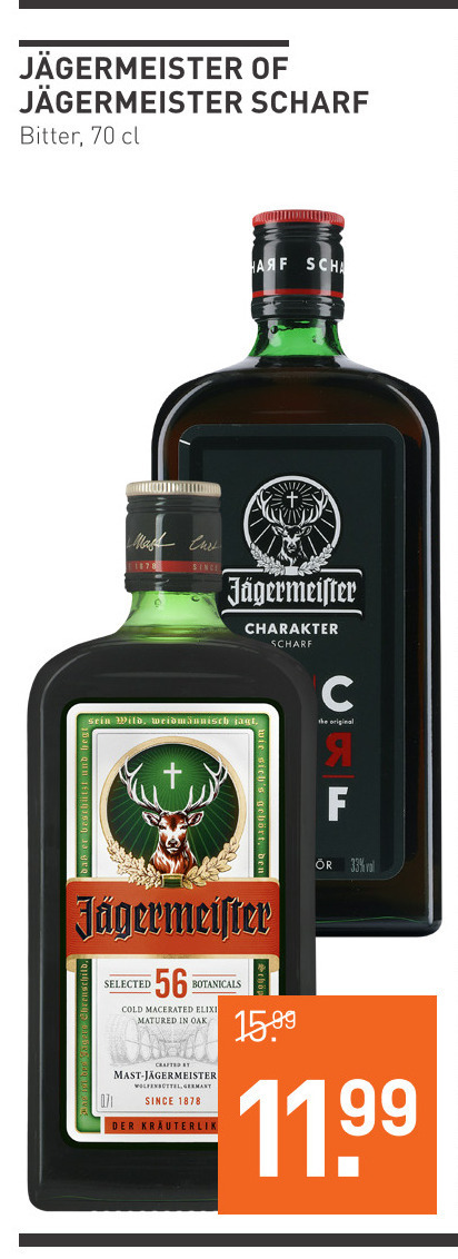 Jagermeister   kruidenbitter folder aanbieding bij  Gall & Gall - details