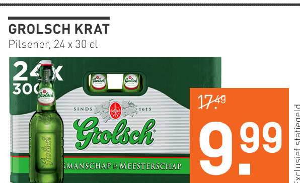 Grolsch   krat bier folder aanbieding bij  Gall & Gall - details