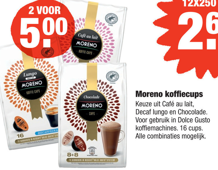 Moreno dolce gusto capsules folder aanbieding bij Aldi details