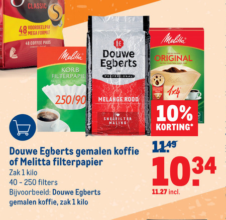 Douwe Egberts   koffiefilter, koffie folder aanbieding bij  Makro - details