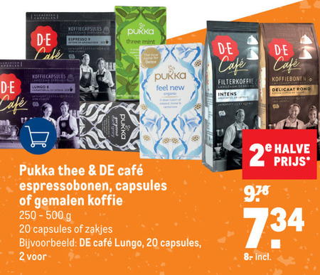 Pukka   thee, koffiebonen folder aanbieding bij  Makro - details