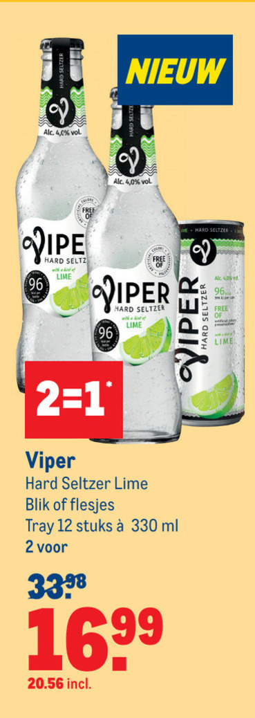 Viper   hard seltzer folder aanbieding bij  Makro - details