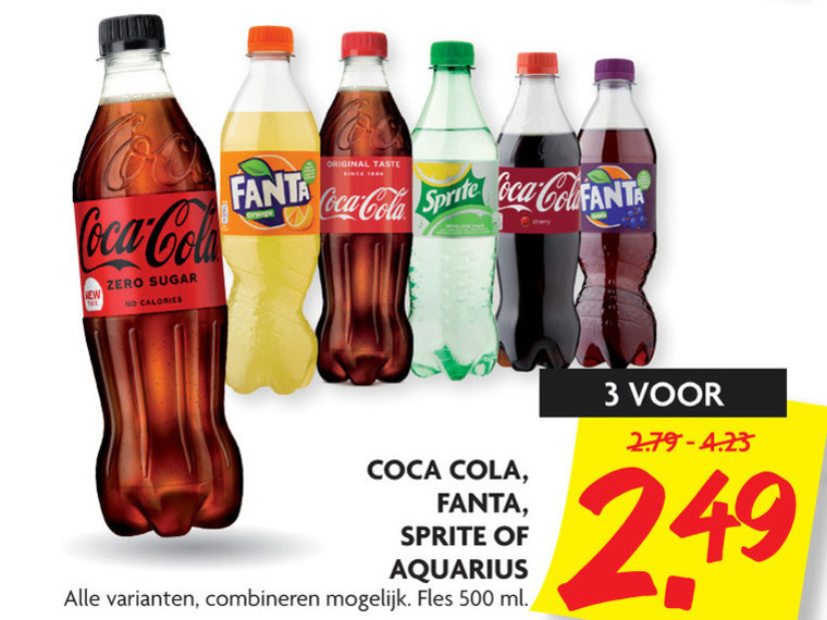 Coca-Cola   cola, frisdrank folder aanbieding bij  Dekamarkt - details