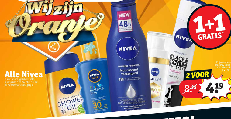 Nivea   bodylotion, deodorant folder aanbieding bij  Kruidvat - details