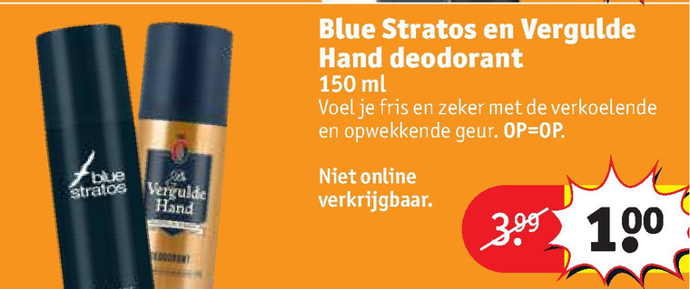 De Vergulde Hand   deodorant folder aanbieding bij  Kruidvat - details