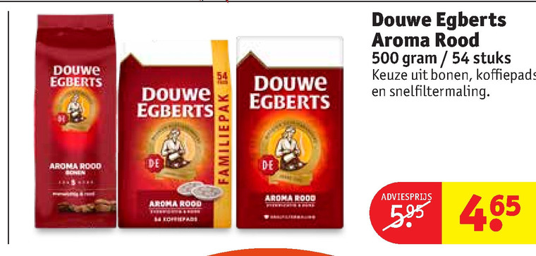 Douwe Egberts   koffiebonen, koffiepad folder aanbieding bij  Kruidvat - details