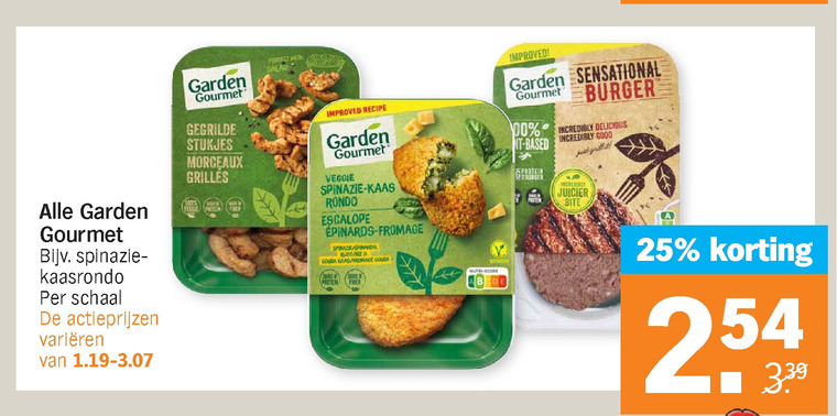 Garden Gourmet   vegetarisch folder aanbieding bij  Albert Heijn - details