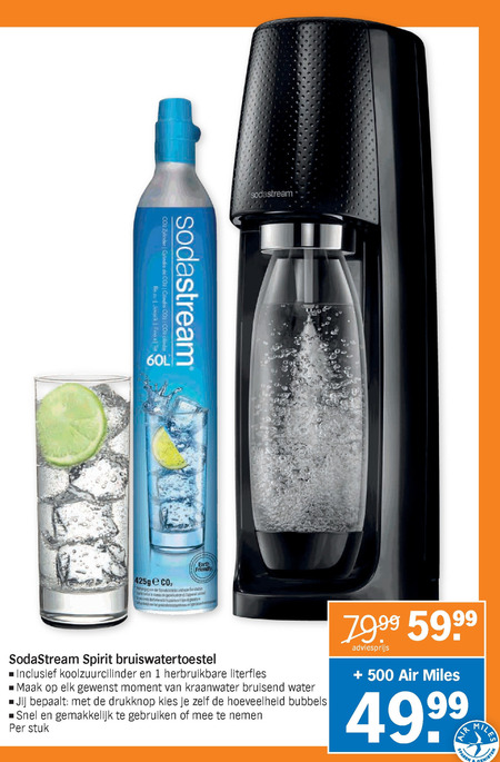 Sodastream   frisdrankautomaat folder aanbieding bij  Albert Heijn - details