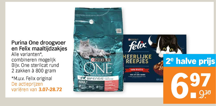 Felix   kattenvoer folder aanbieding bij  Albert Heijn - details