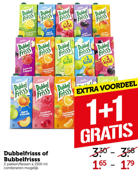 Bubbelfrisss   frisdrank, fruitdrank folder aanbieding bij  Coop - details