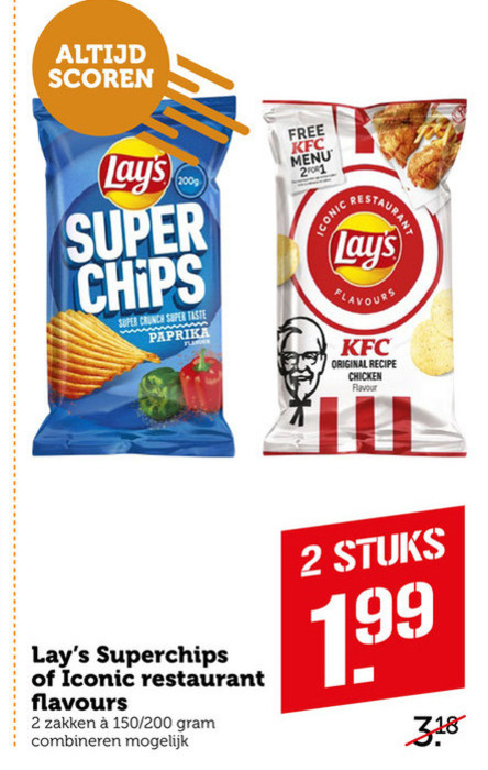 Lays   chips folder aanbieding bij  Coop - details